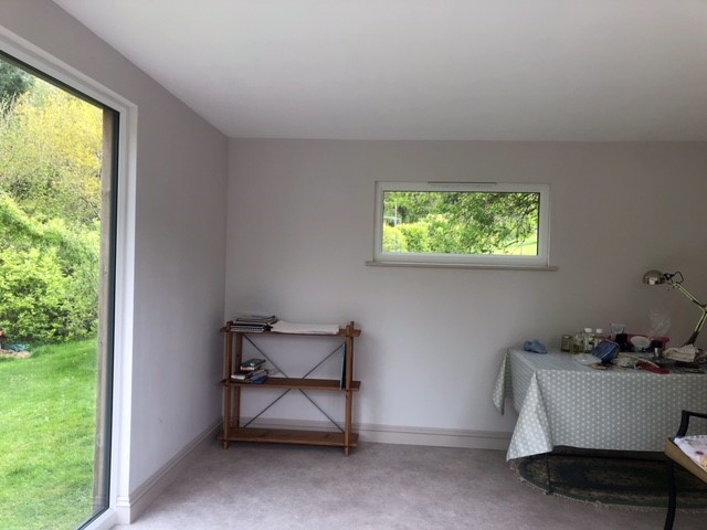 Inside Self Build Garden Room